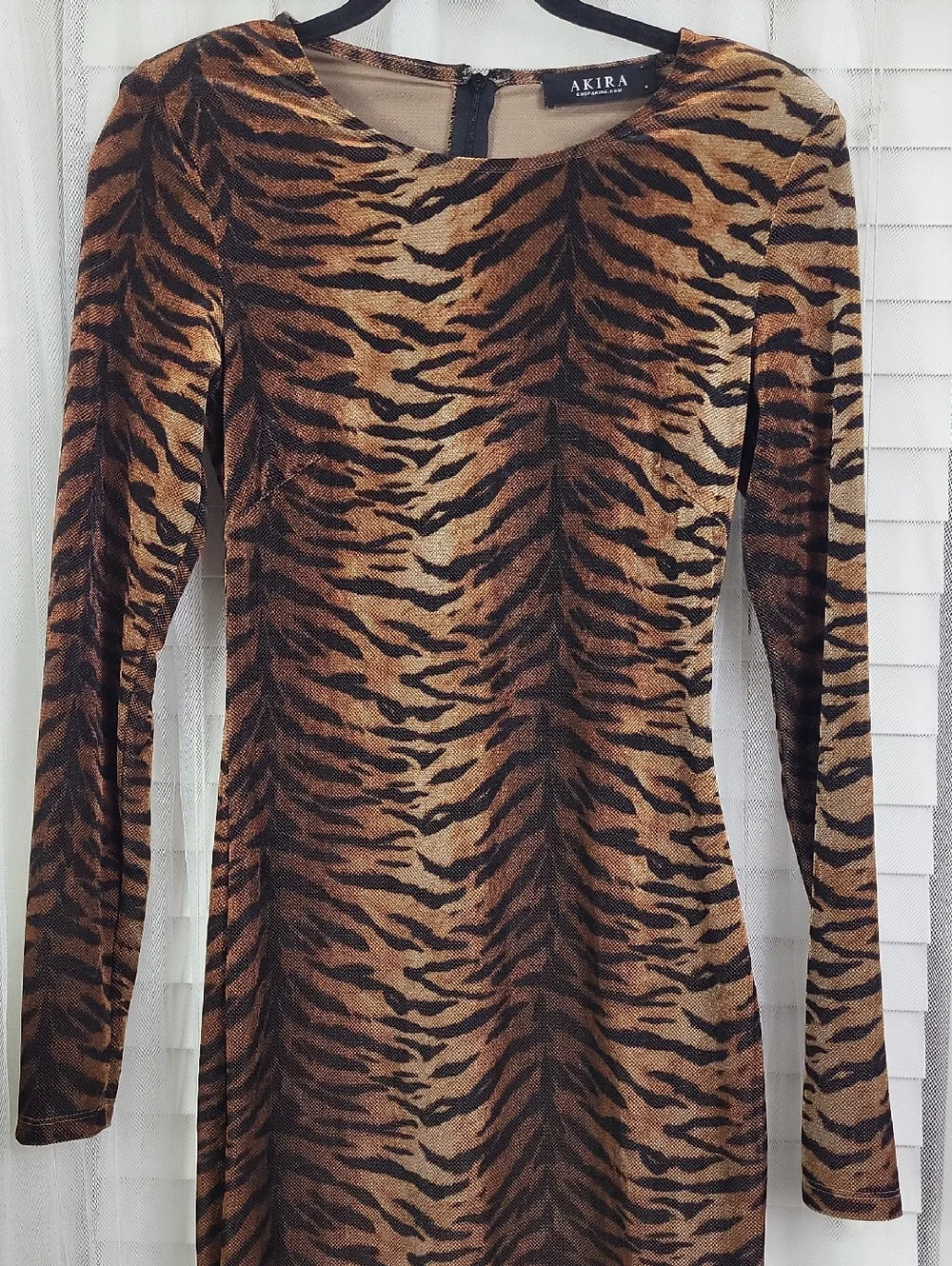 AKIRA‎ Hot Tiger slip-on Maxi Dress. Size S